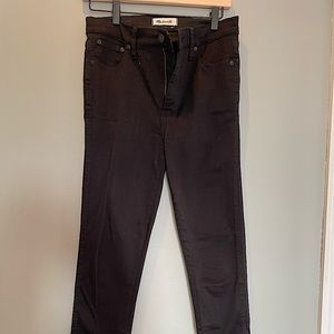 Madewell black high rise skinny jeans size 28T